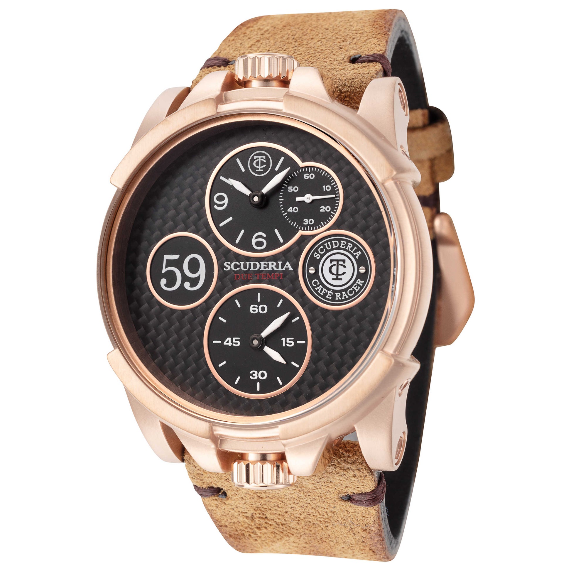 Front view of CT Scuderia Due Tempi Men's Quartz Watch CT-275-P