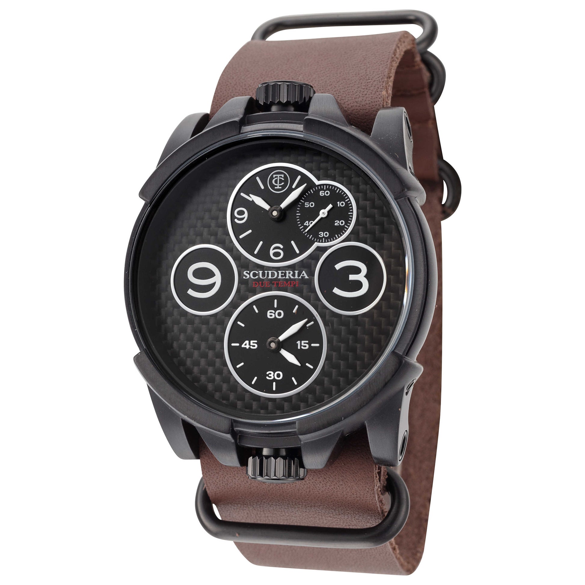 Front view of CT Scuderia Due Tempi Men's Quartz Watch CT-277-P