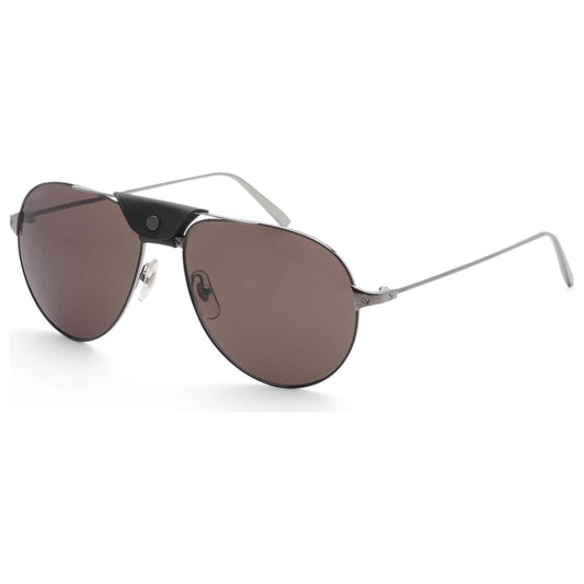Front view of Cartier Santos de Cartier Men's Sunglasses CT0038S-001