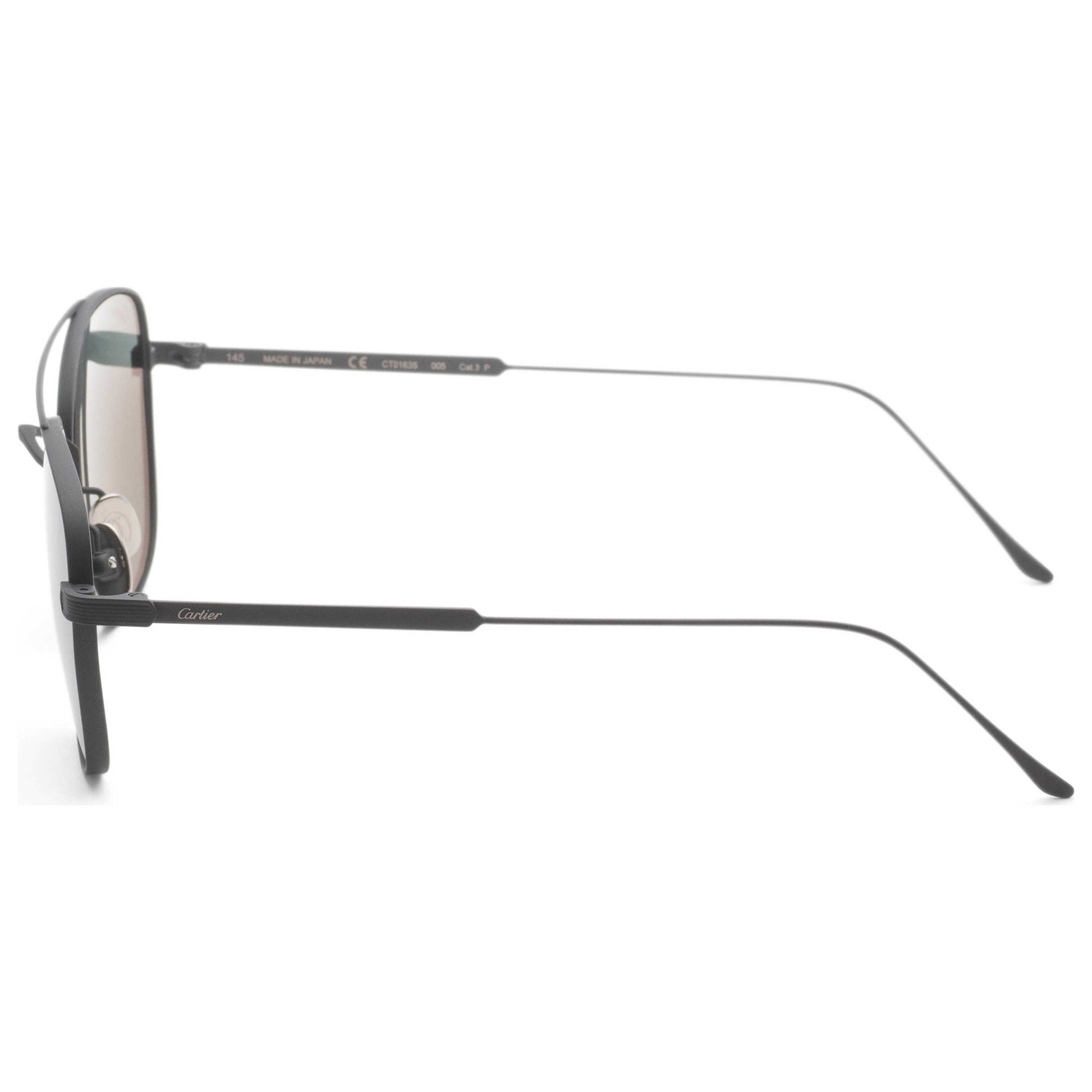 Left view of Cartier Men's Sunglasses CT0163S-005