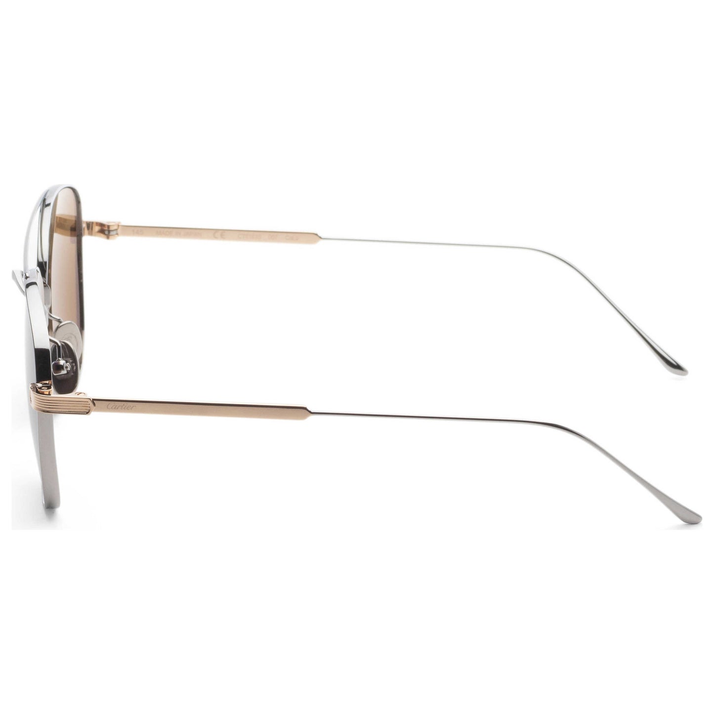 Left view of Cartier Men's Sunglasses CT0163S-007
