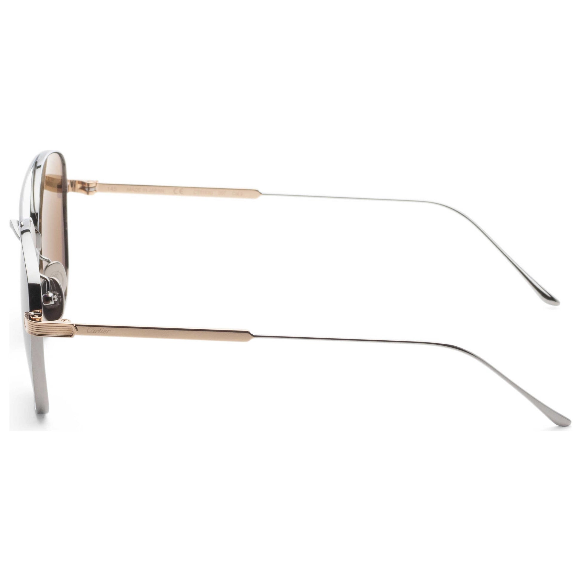 Left view of Cartier Men's Sunglasses CT0163S-007