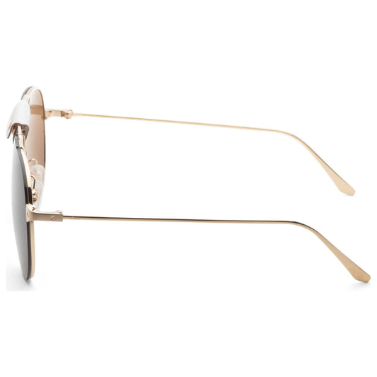 Left view of Cartier Santos de Cartier Unisex Sunglasses CT0166S-010