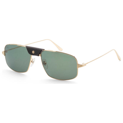 Front view of Cartier Santos de Cartier Men's Sunglasses CT0193S-002