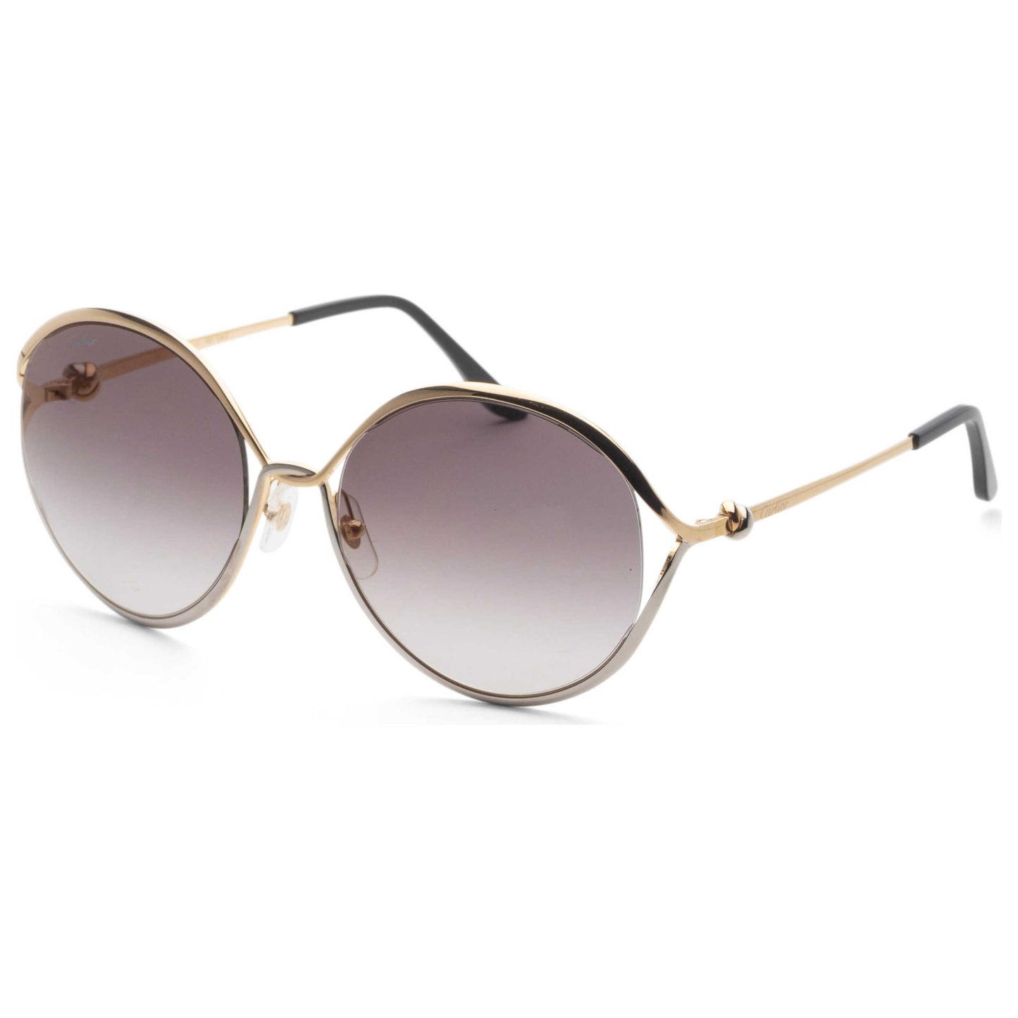 Front view of Cartier Trinity Women's Sunglasses CT0226S-001
