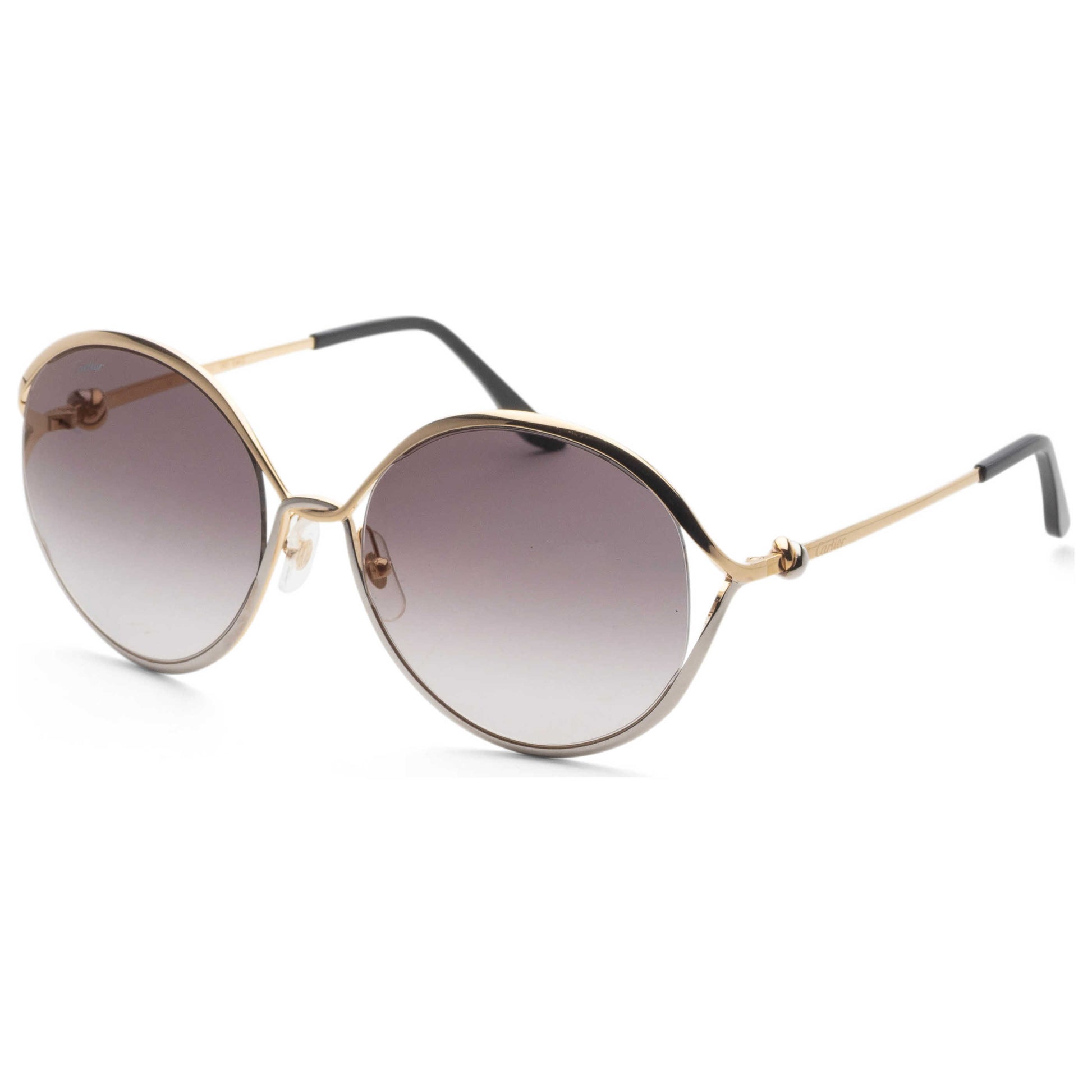 Front view of Cartier Trinity Women's Sunglasses CT0226S-001