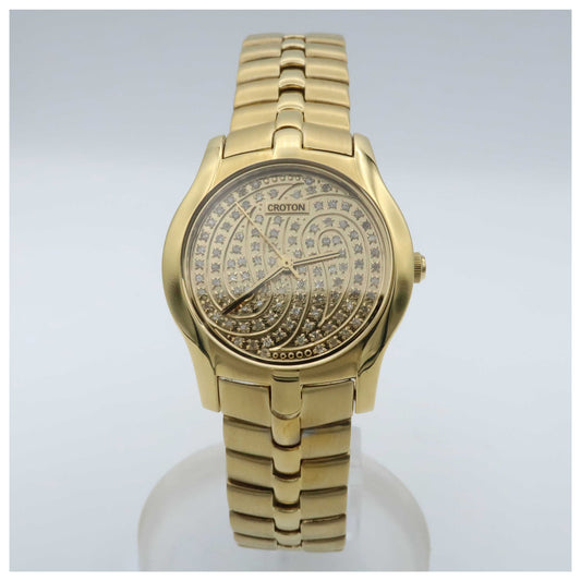 Front view of Croton Dress Women's Swiss Quartz (Battery-Powered) Watch CT207797YLDI-SDV