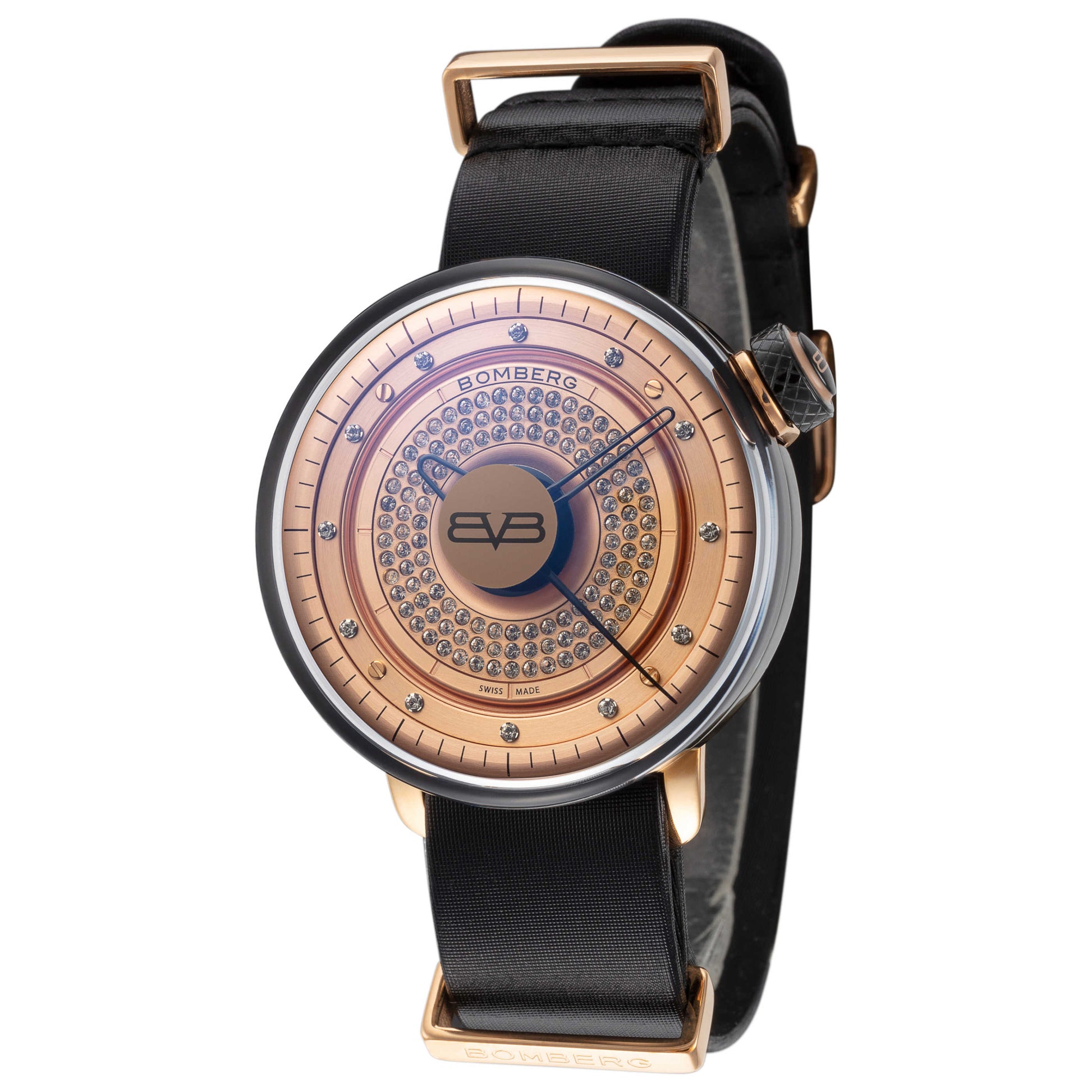 Front view of Bomberg BB-01 Women's Quartz Watch CT38H3PBA-09-1-9