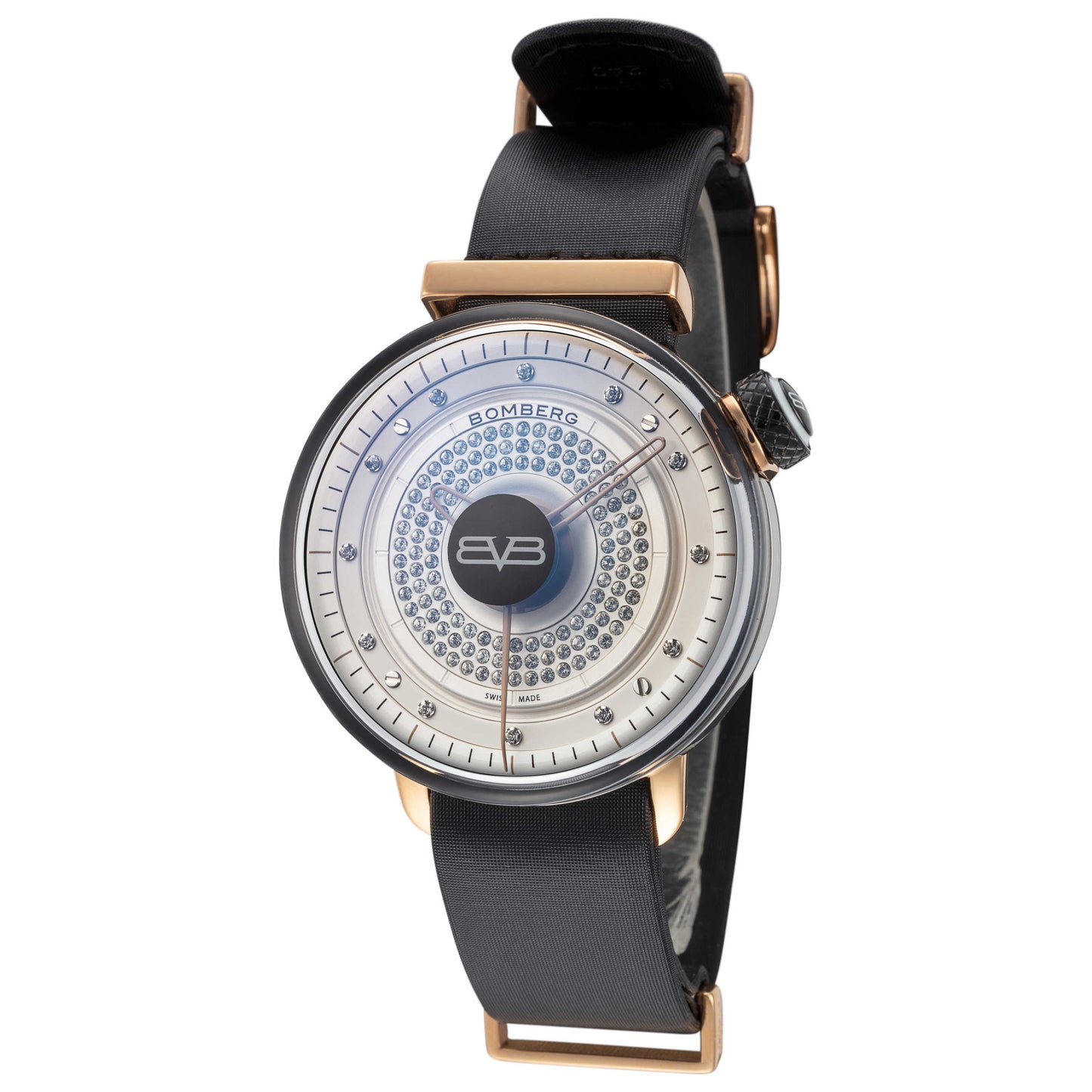 Front view of Bomberg BB-01 Women's Quartz Watch CT38H3SS-10-1-9