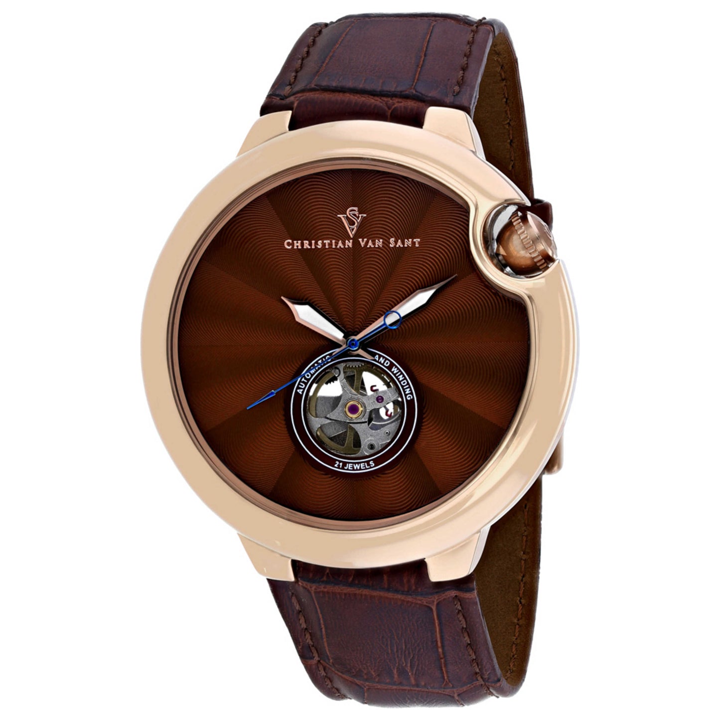 Front view of Christian Van Sant Cyclone Automatic Men's Automatic Watch CV0144