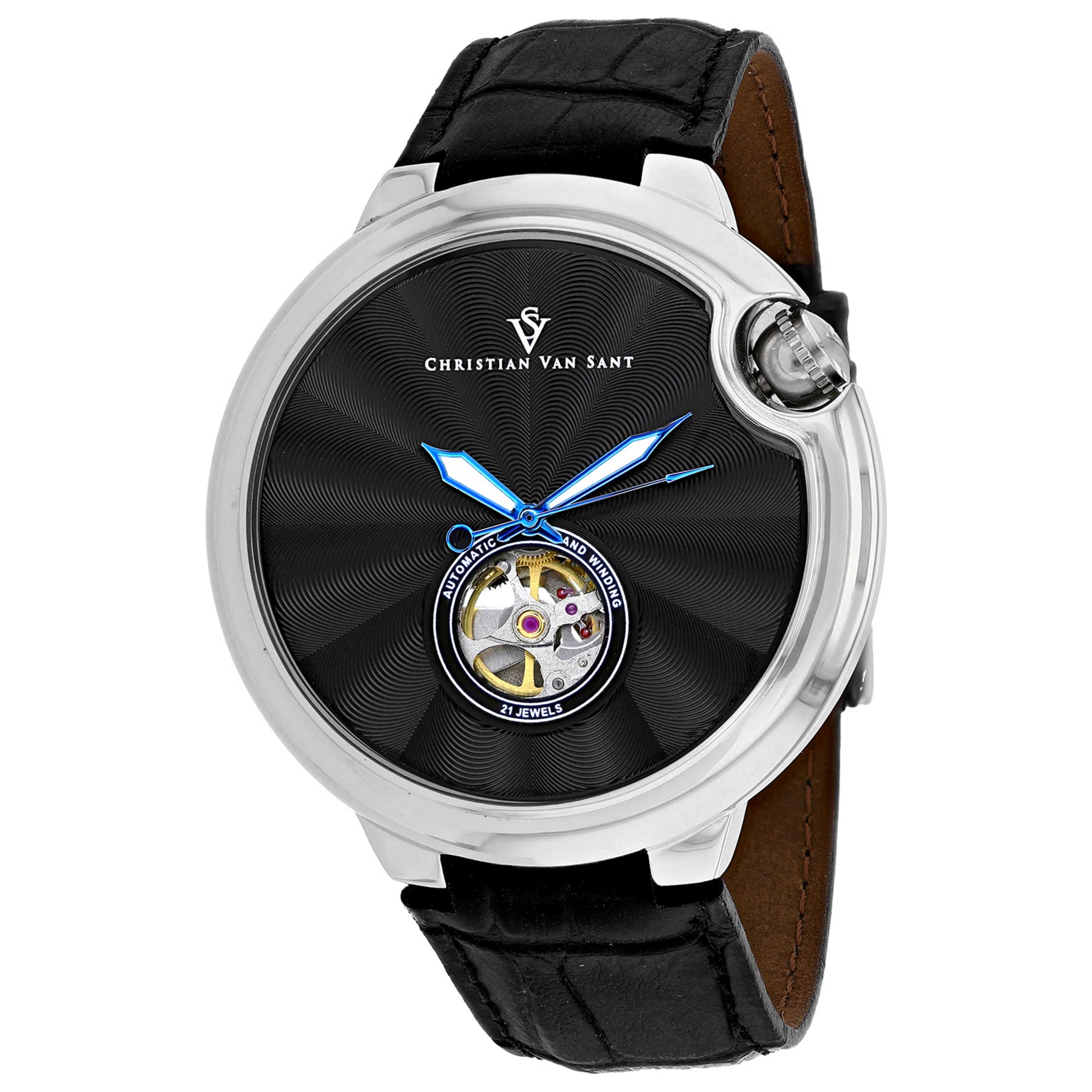 Front view of Christian Van Sant Cyclone Automatic Men's Automatic Watch CV0146