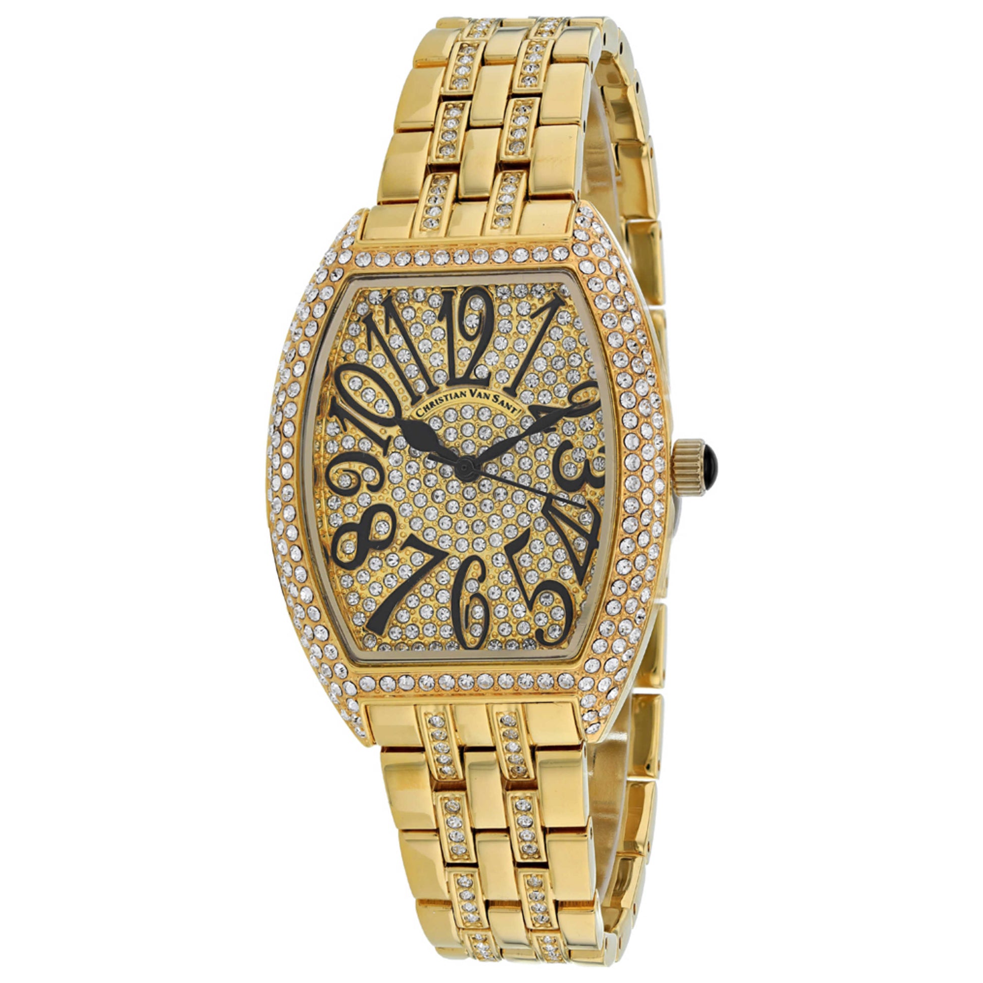 Front view of Christian Van Sant Elegant Sparkle Women's Quartz Watch CV0261
