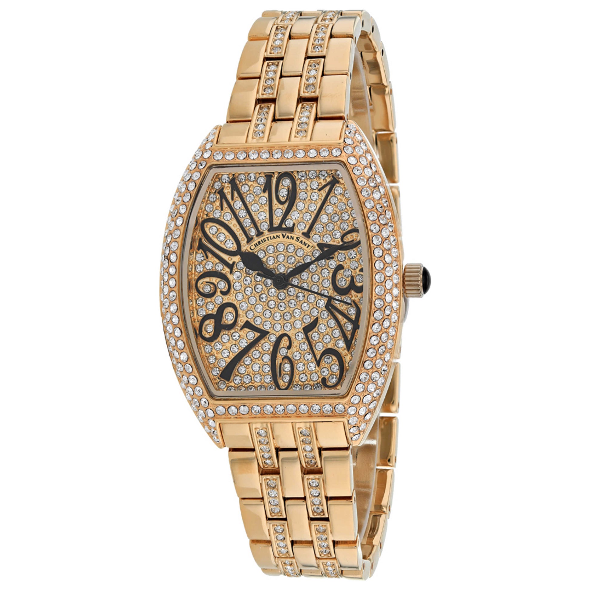 Front view of Christian Van Sant Elegant Sparkle Women's Quartz Watch CV0262