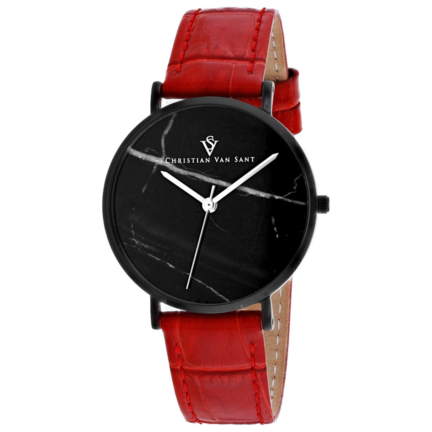 Front view of Christian Van Sant Lotus Women's Quartz Watch CV0424RD
