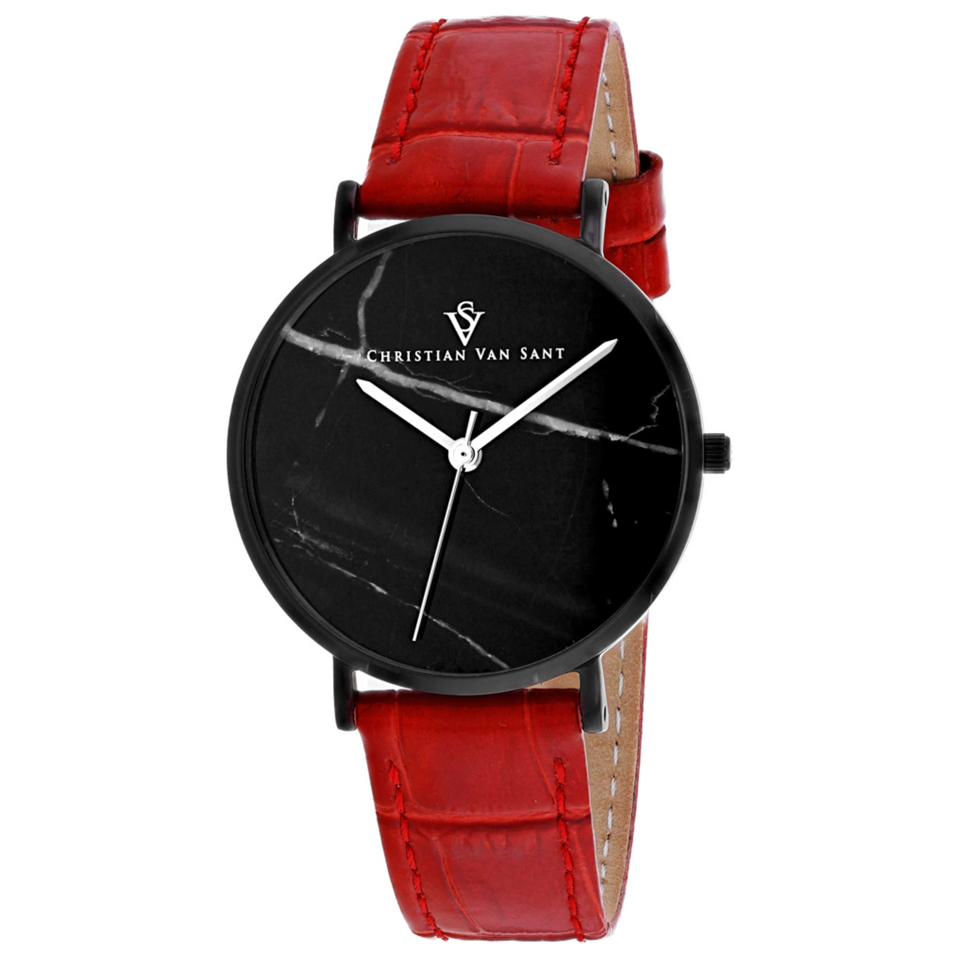 Front view of Christian Van Sant Lotus Women's Quartz Watch CV0424RD