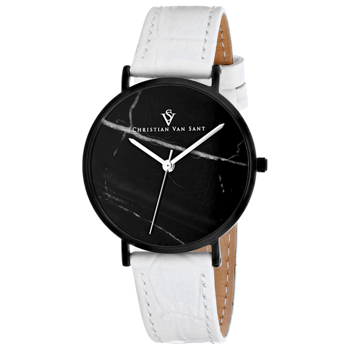 Front view of Christian Van Sant Lotus Women's Quartz Watch CV0424WH