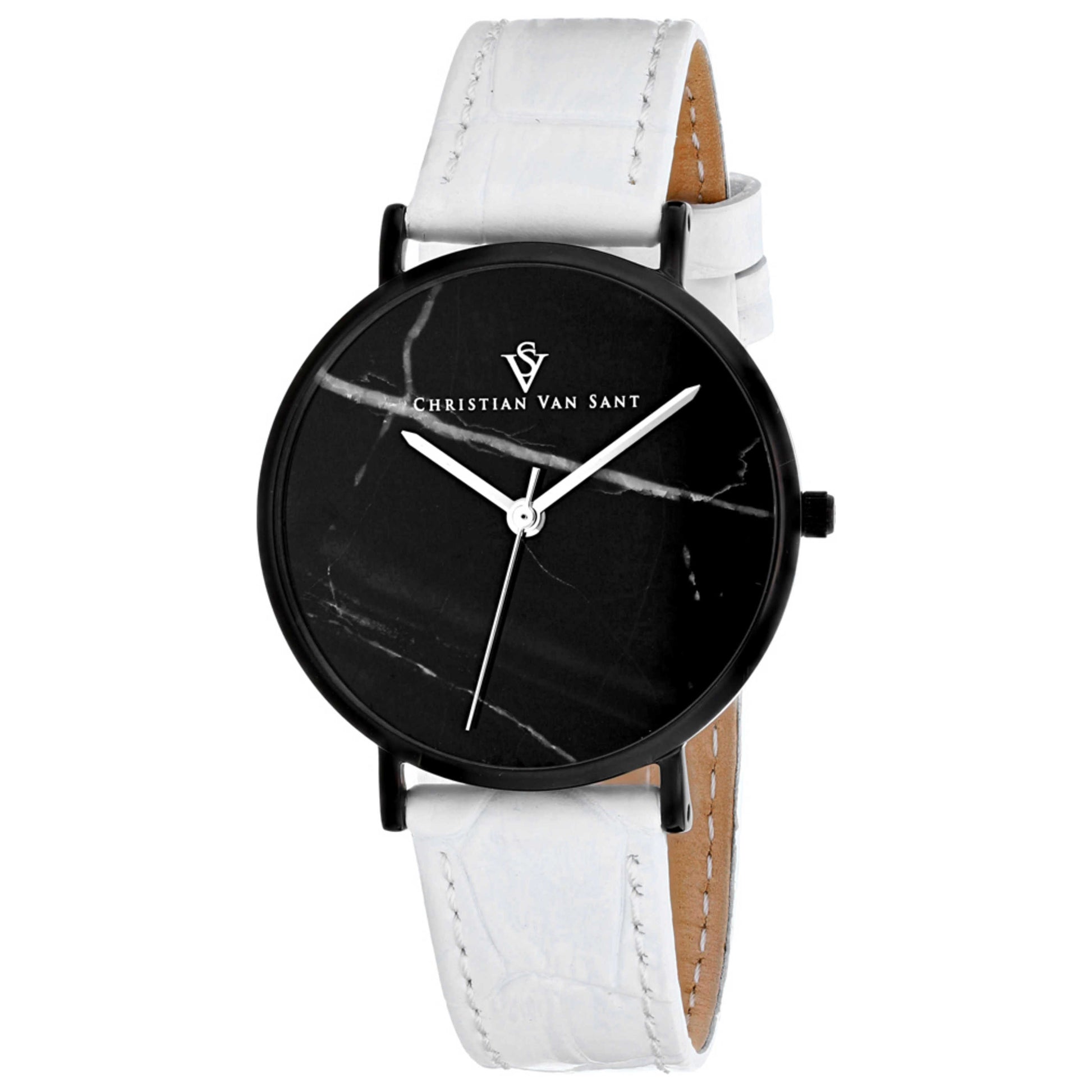 Front view of Christian Van Sant Lotus Women's Quartz Watch CV0424WH