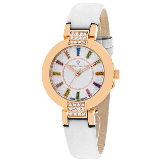 Front view of Christian Van Sant Celine Women's Swiss Quartz (Battery-Powered) Watch CV0442