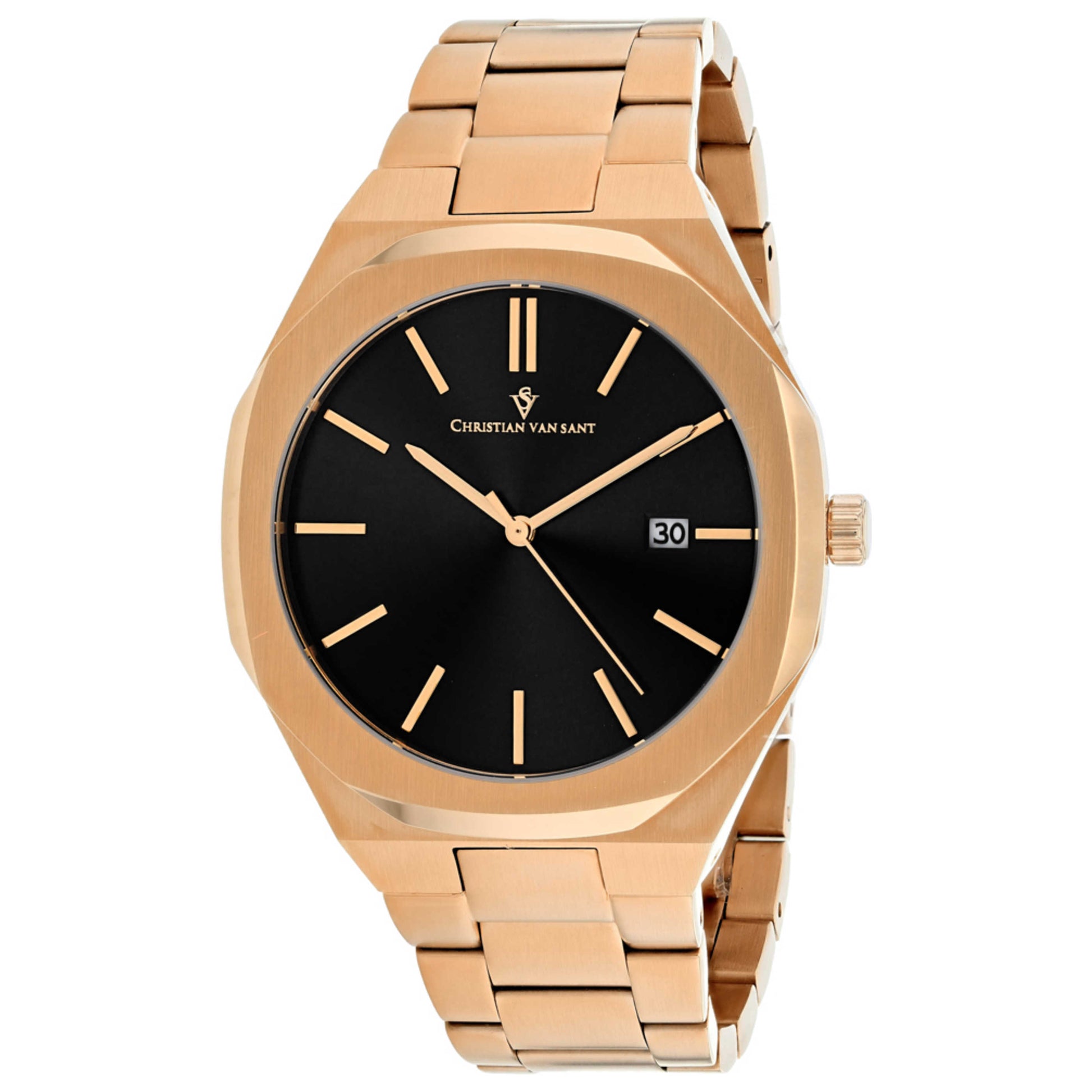 Front view of Christian Van Sant Octavius Slim Men's Quartz Watch CV0524