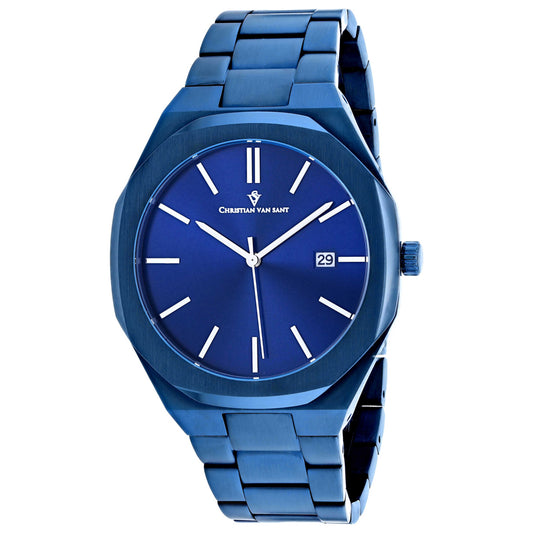 Front view of Christian Van Sant Octavius Slim Men's Quartz Watch CV0526