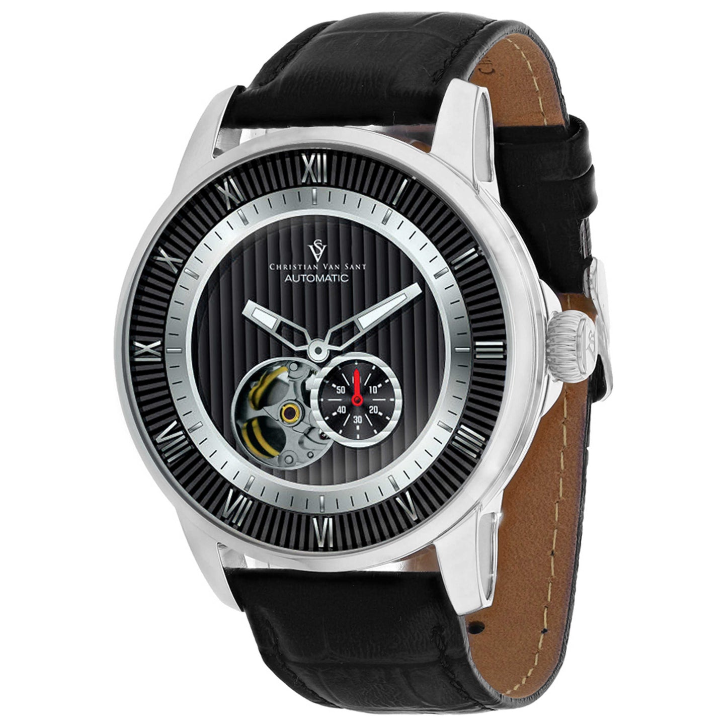 Front view of Christian Van Sant Viscay Men's Automatic Watch CV0551