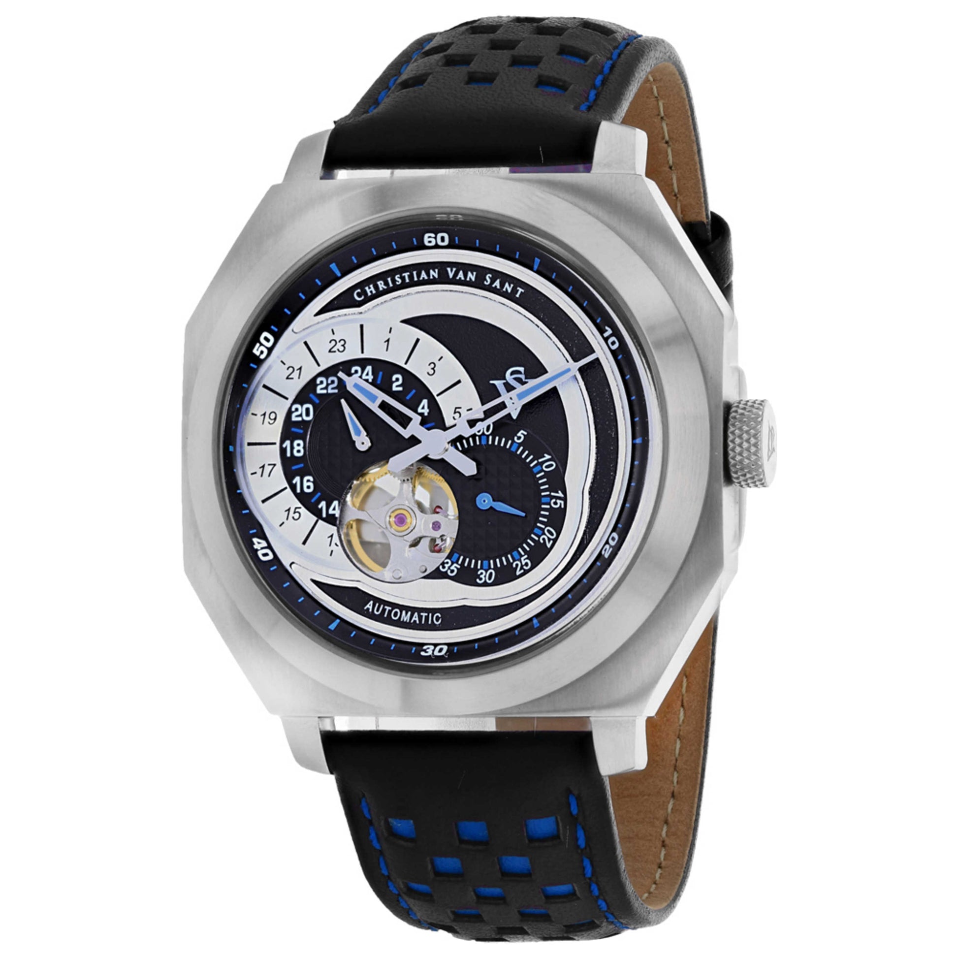 Front view of Christian Van Sant Machina Men's Automatic Watch CV0562