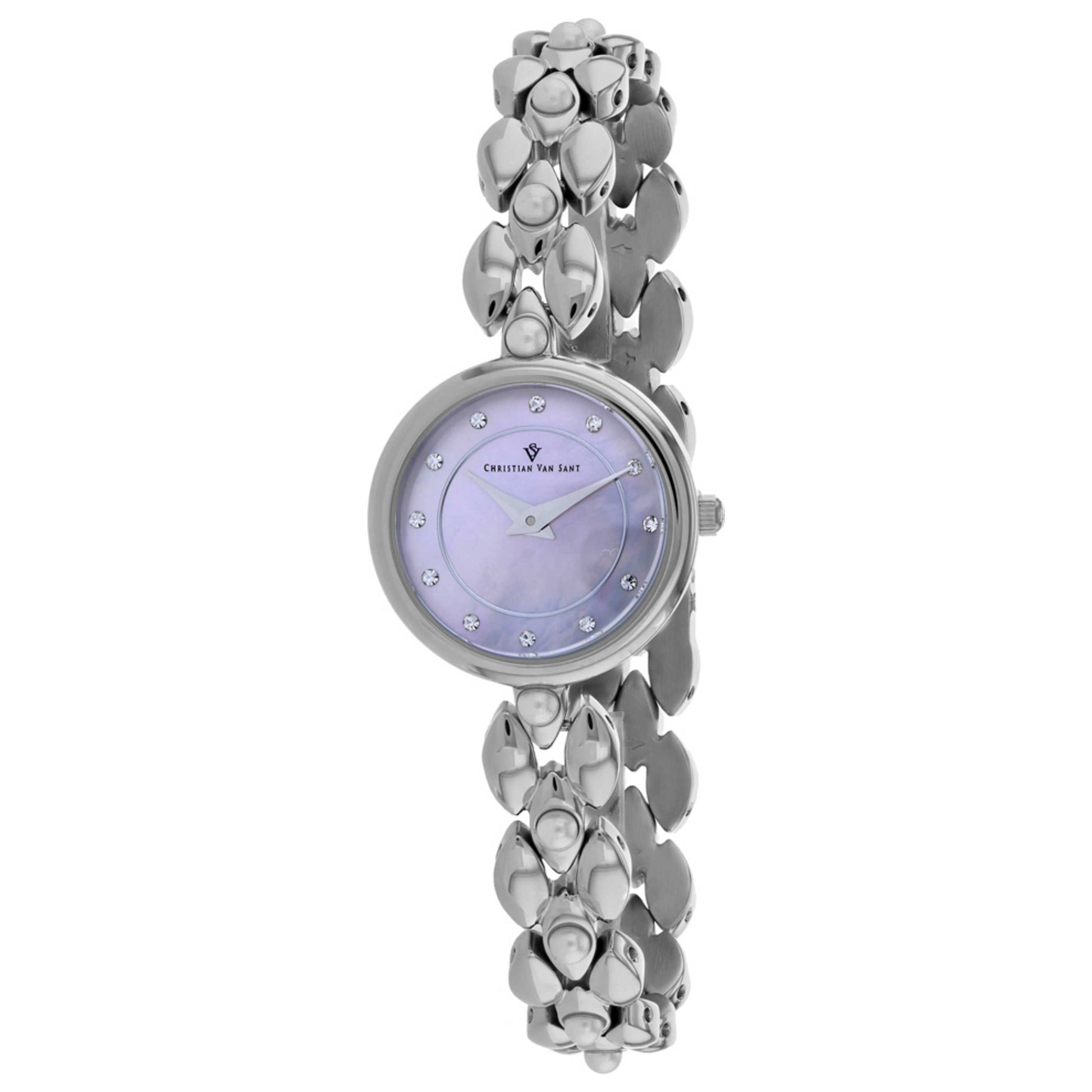 Front view of Christian Van Sant Perla Women's Quartz Watch CV0612