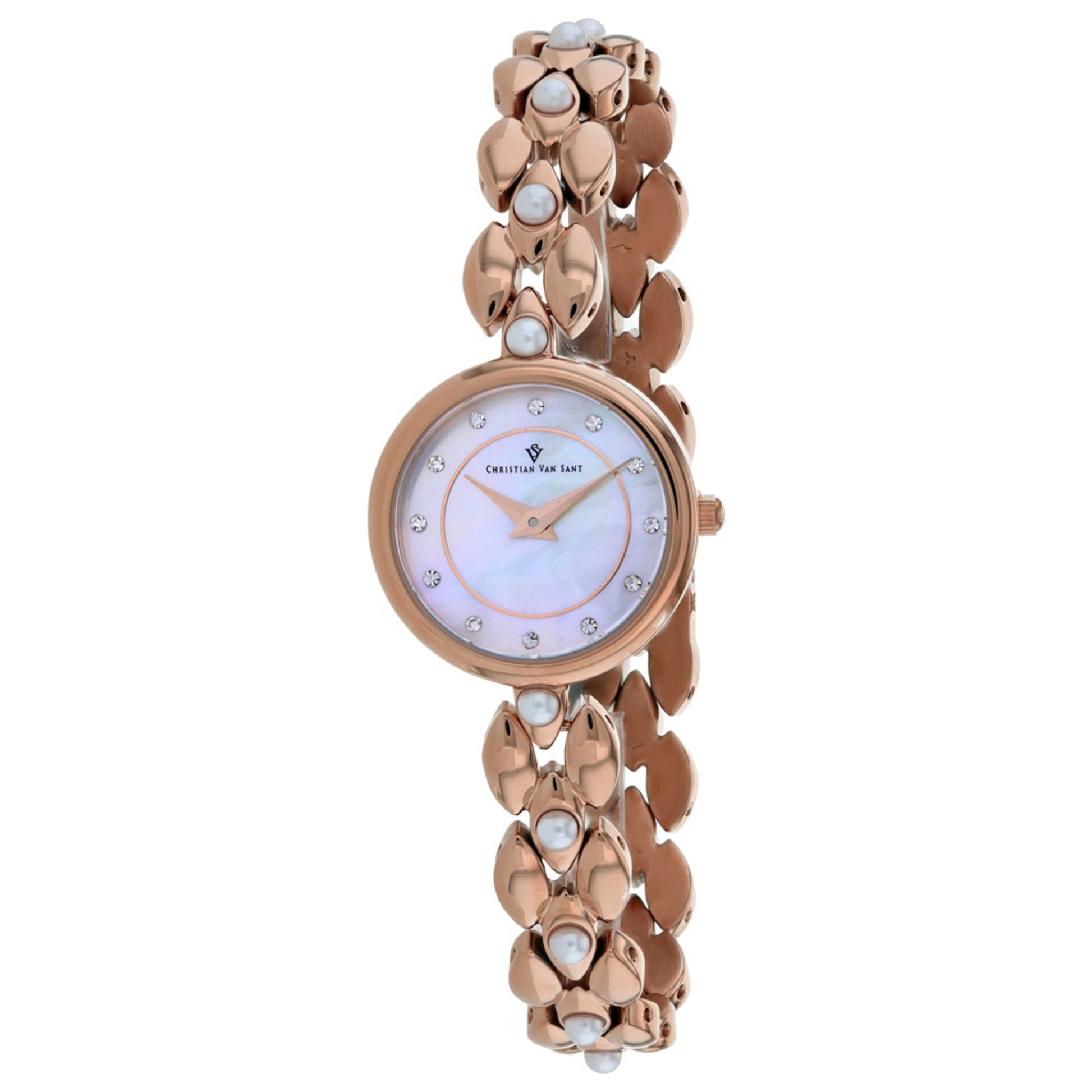 Front view of Christian Van Sant Perla Women's Quartz Watch CV0615