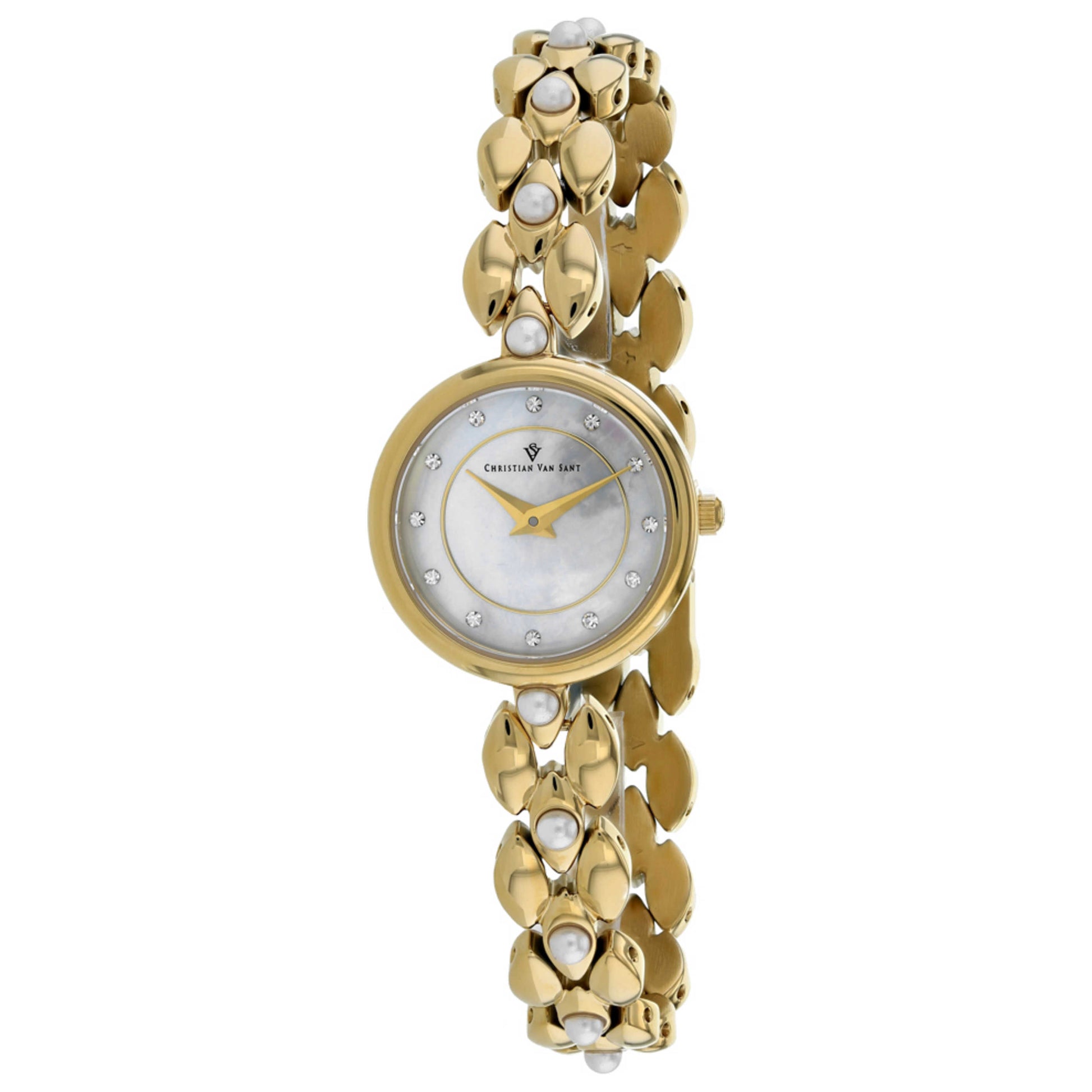 Front view of Christian Van Sant Perla Women's Quartz Watch CV0616