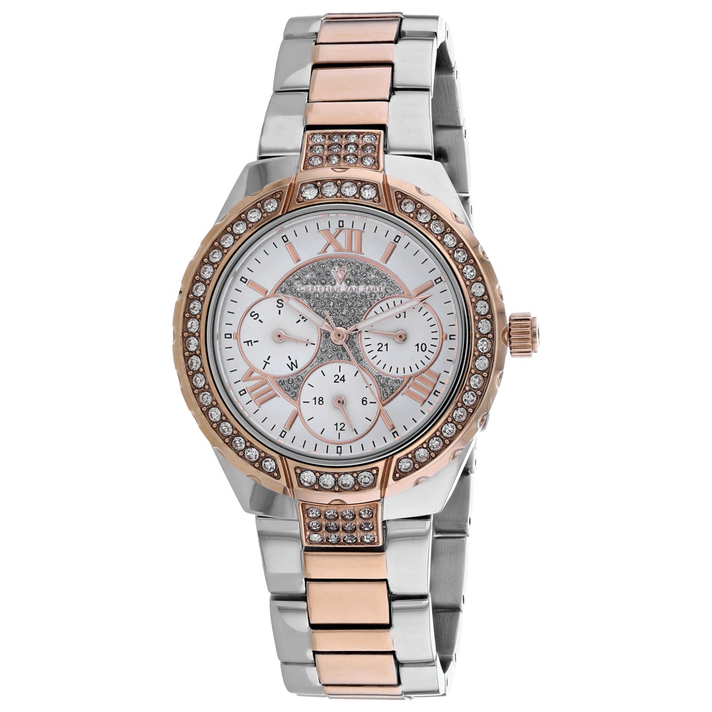 Front view of Christian Van Sant Elise Women's Quartz Watch CV0628