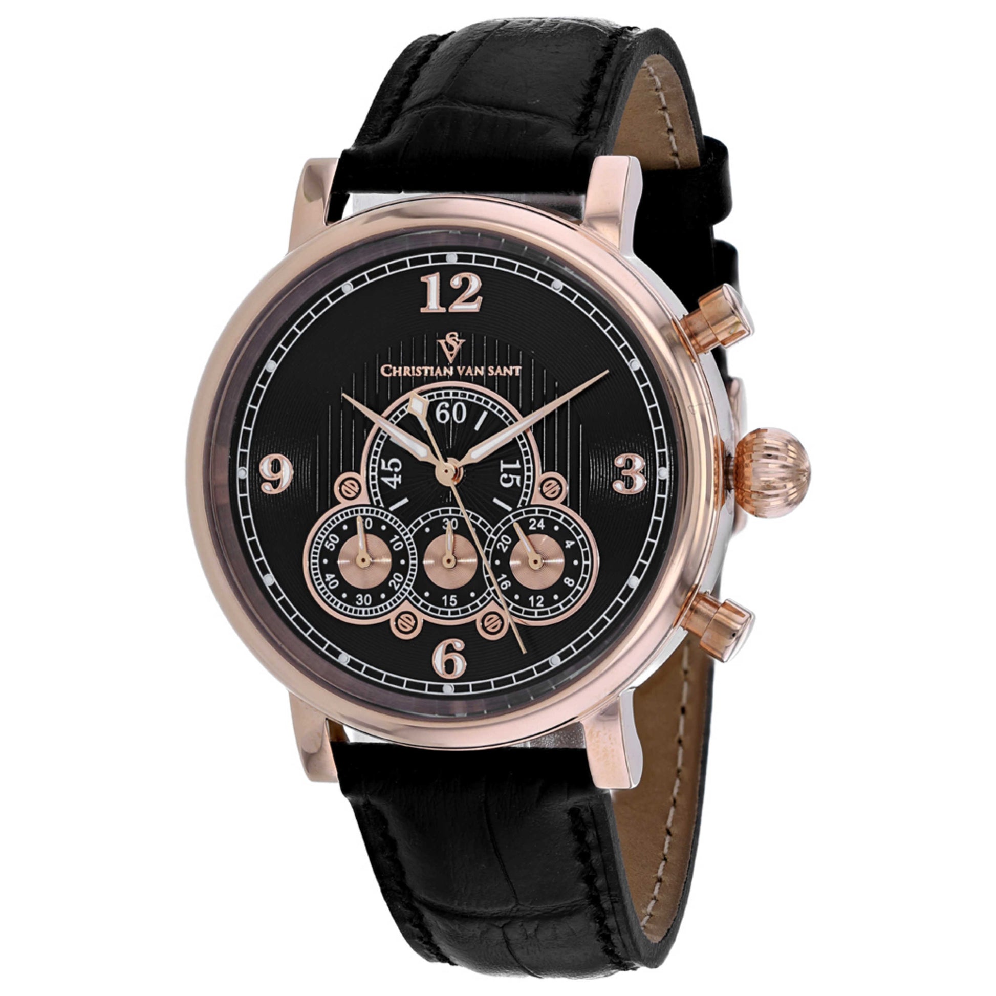 Front view of Christian Van Sant Dominion Men's Quartz Watch CV0716