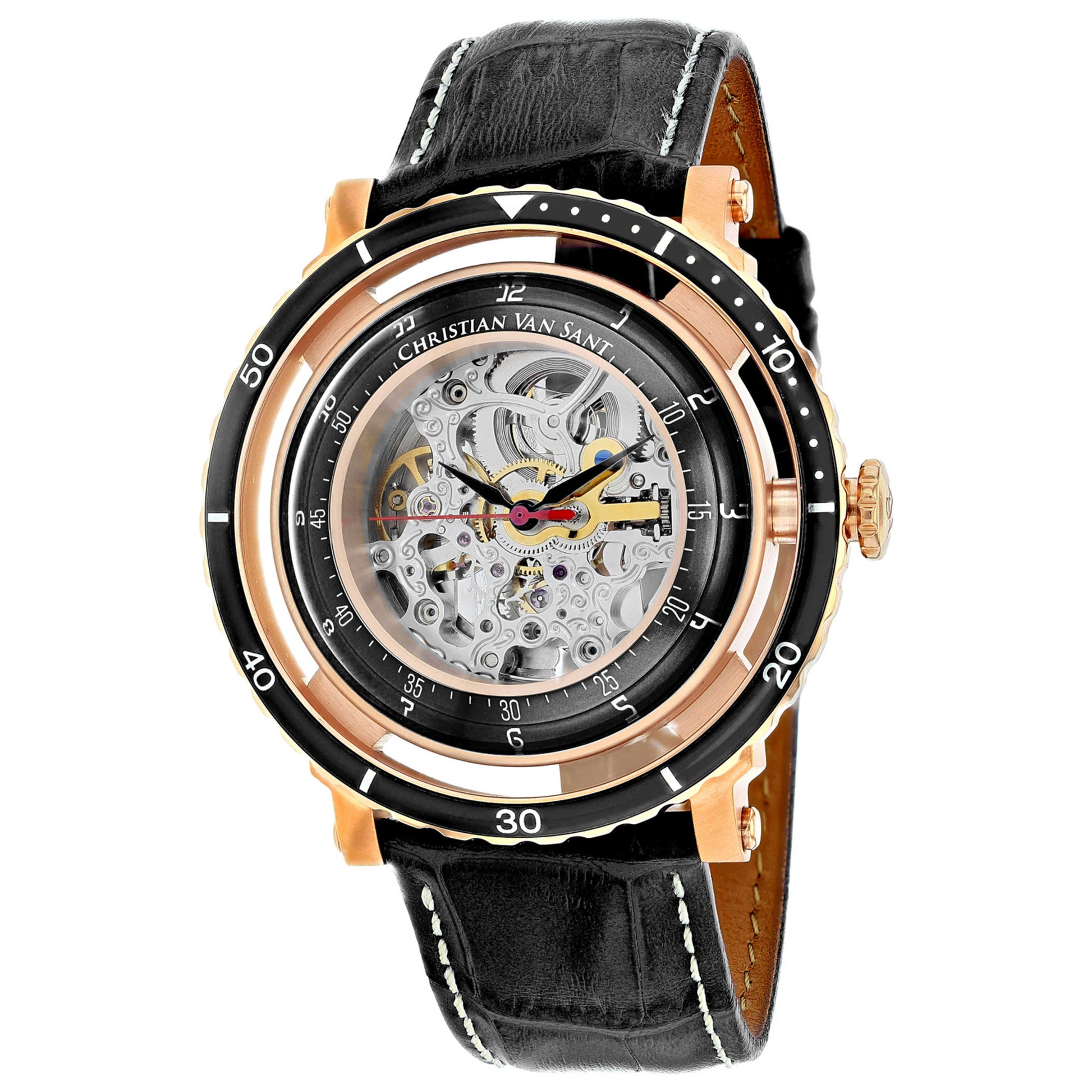 Front view of Christian Van Sant Dome Men's Automatic Watch CV0749