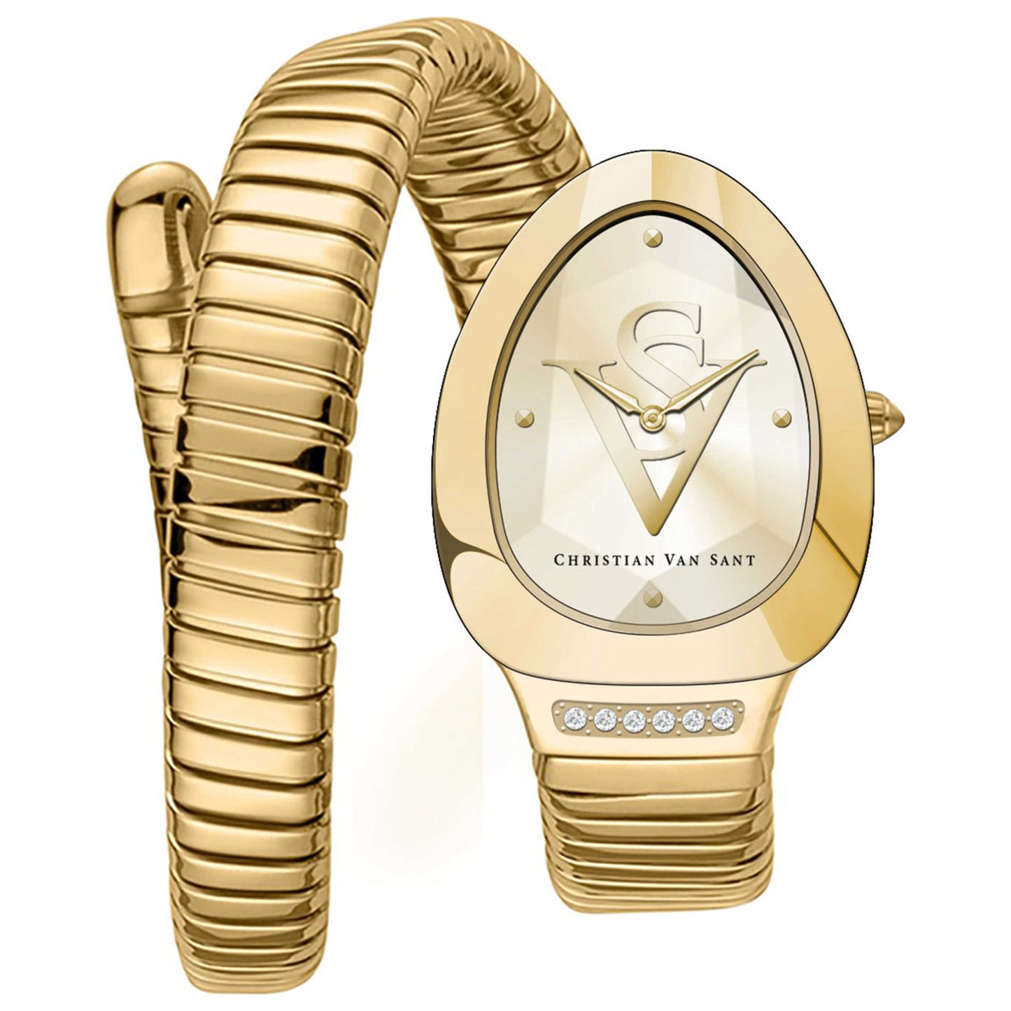 Front view of Christian Van Sant Naga Women's Quartz Watch CV0874