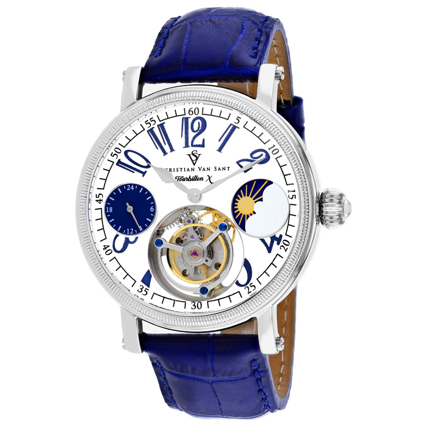 Front view of Christian Van Sant Tourbillon X Men's Automatic Watch CV0995