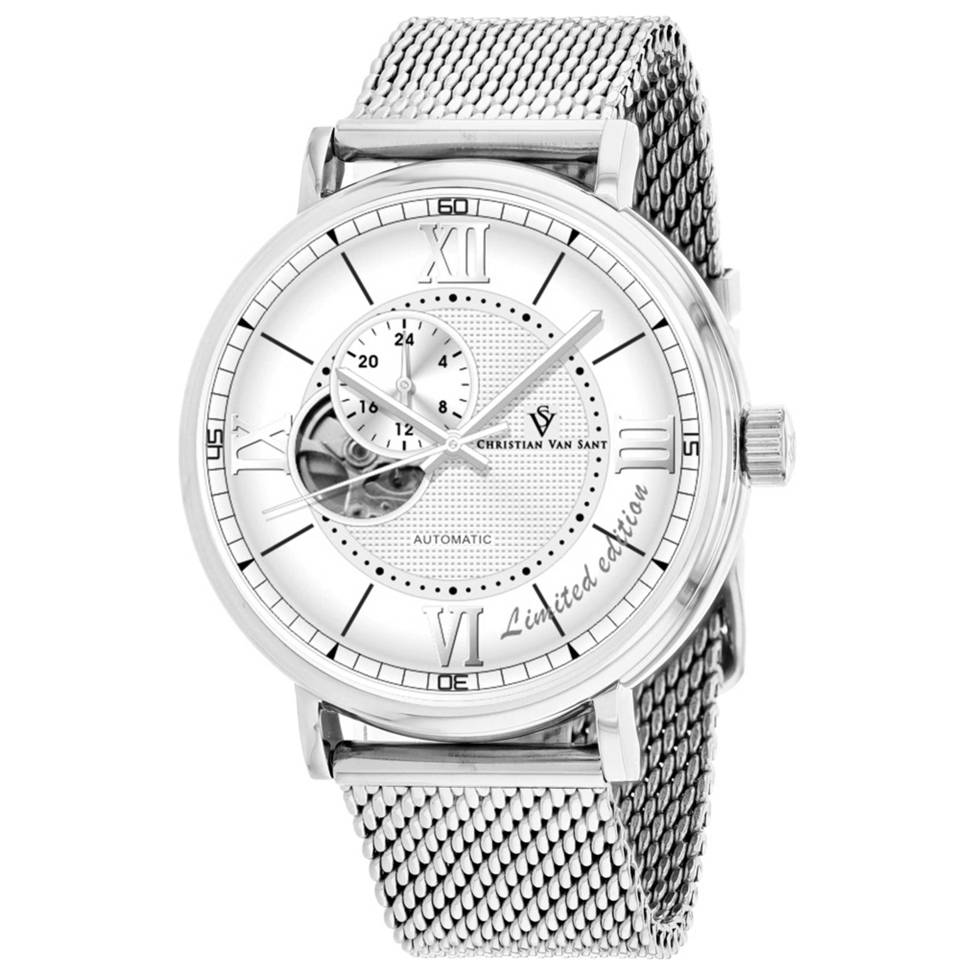 Front view of Christian Van Sant Somptueuse Men's Automatic Watch CV1140