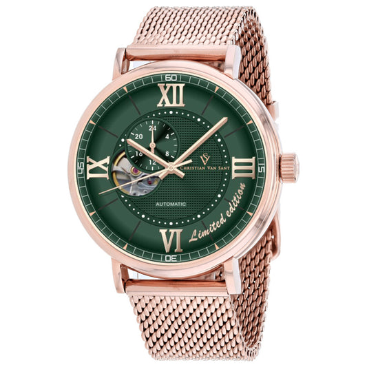 Front view of Christian Van Sant Somptueuse Men's Automatic Watch CV1148