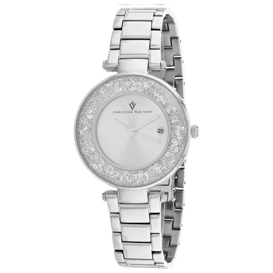 Front view of Christian Van Sant Dazzle Women's Quartz Watch CV1210