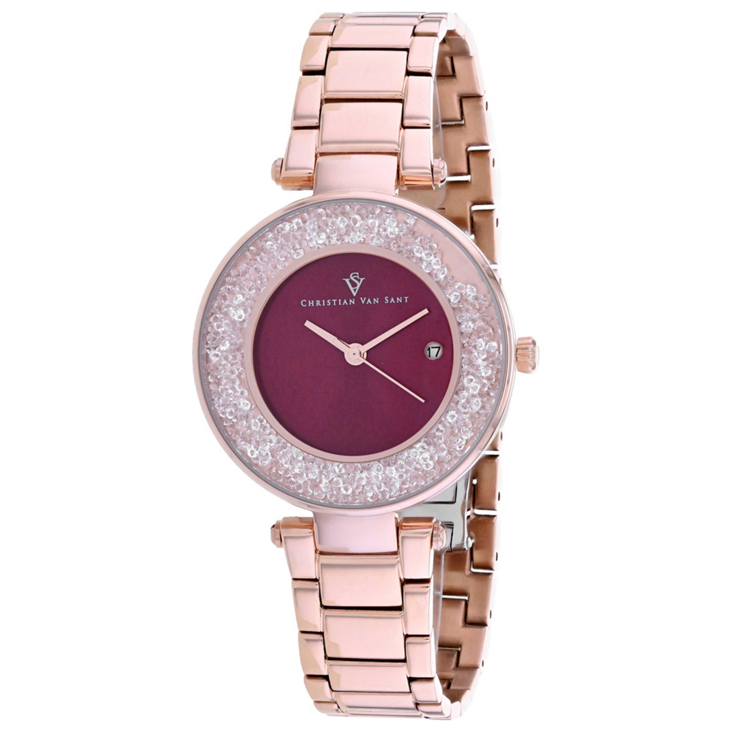 Front view of Christian Van Sant Dazzle Women's Quartz Watch CV1215