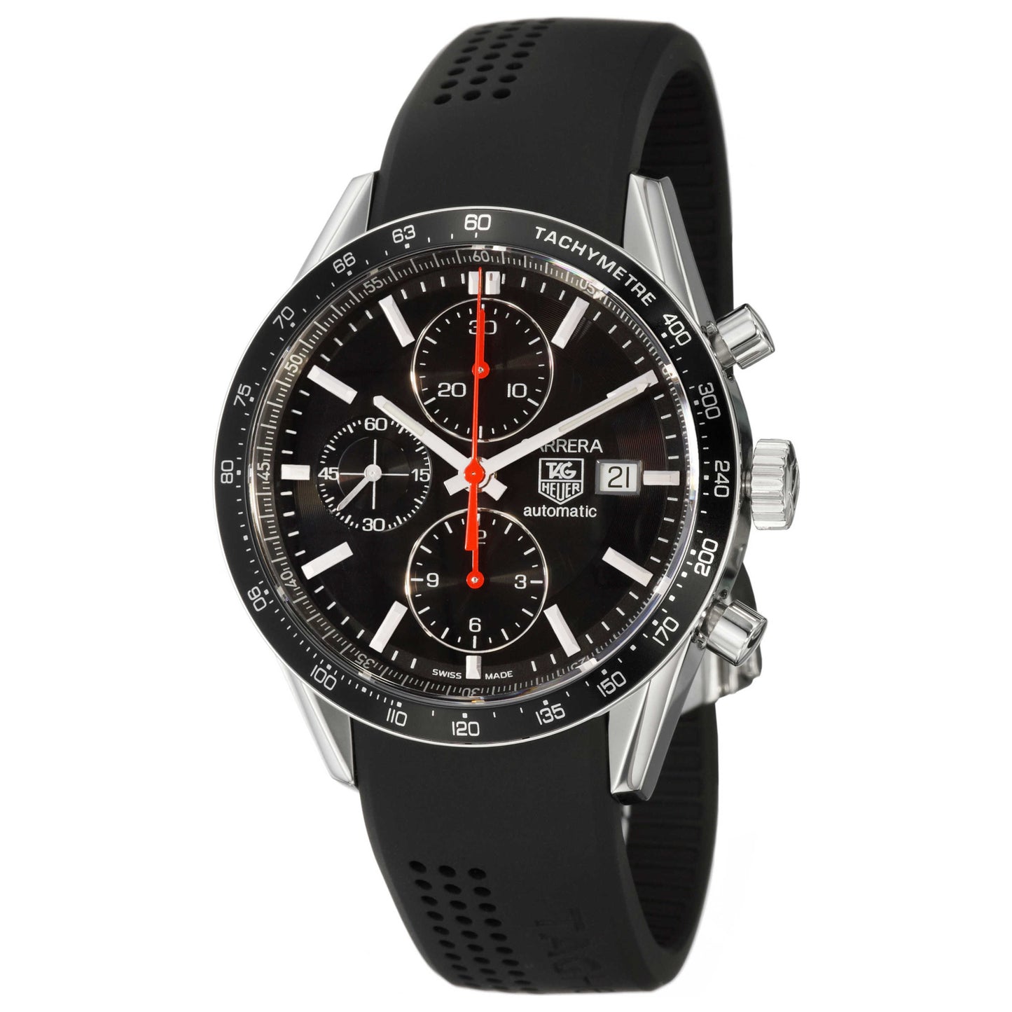 Front view of Tag Heuer Carrera Men's Automatic Watch CV2014-FT6014