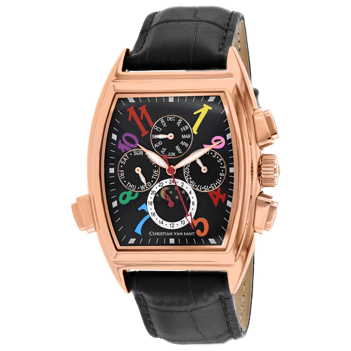Front view of Christian Van Sant Grandeur Men's Automatic Watch CV2137