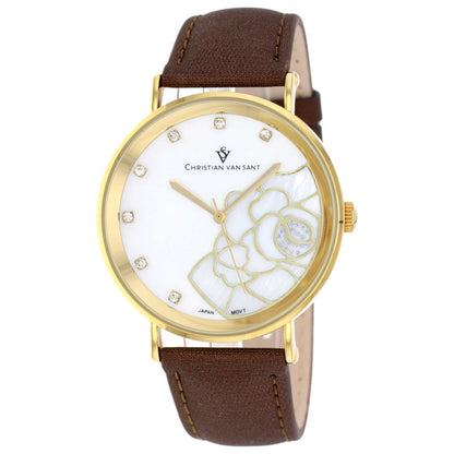 Front view of Christian Van Sant Fleur Women's Quartz Watch CV2212