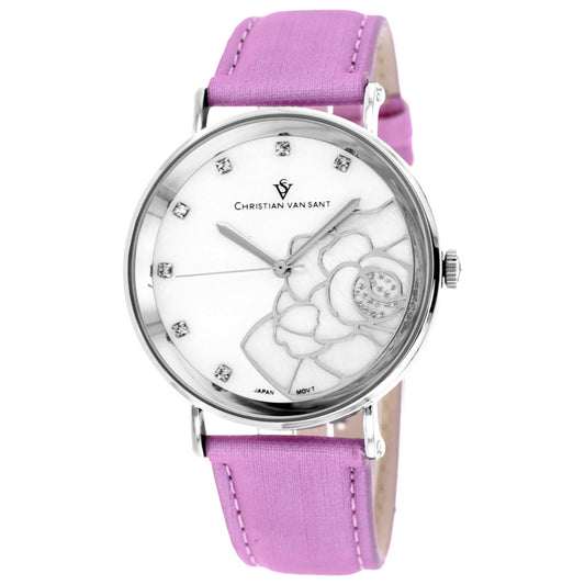 Front view of Christian Van Sant Fleur Women's Quartz Watch CV2213