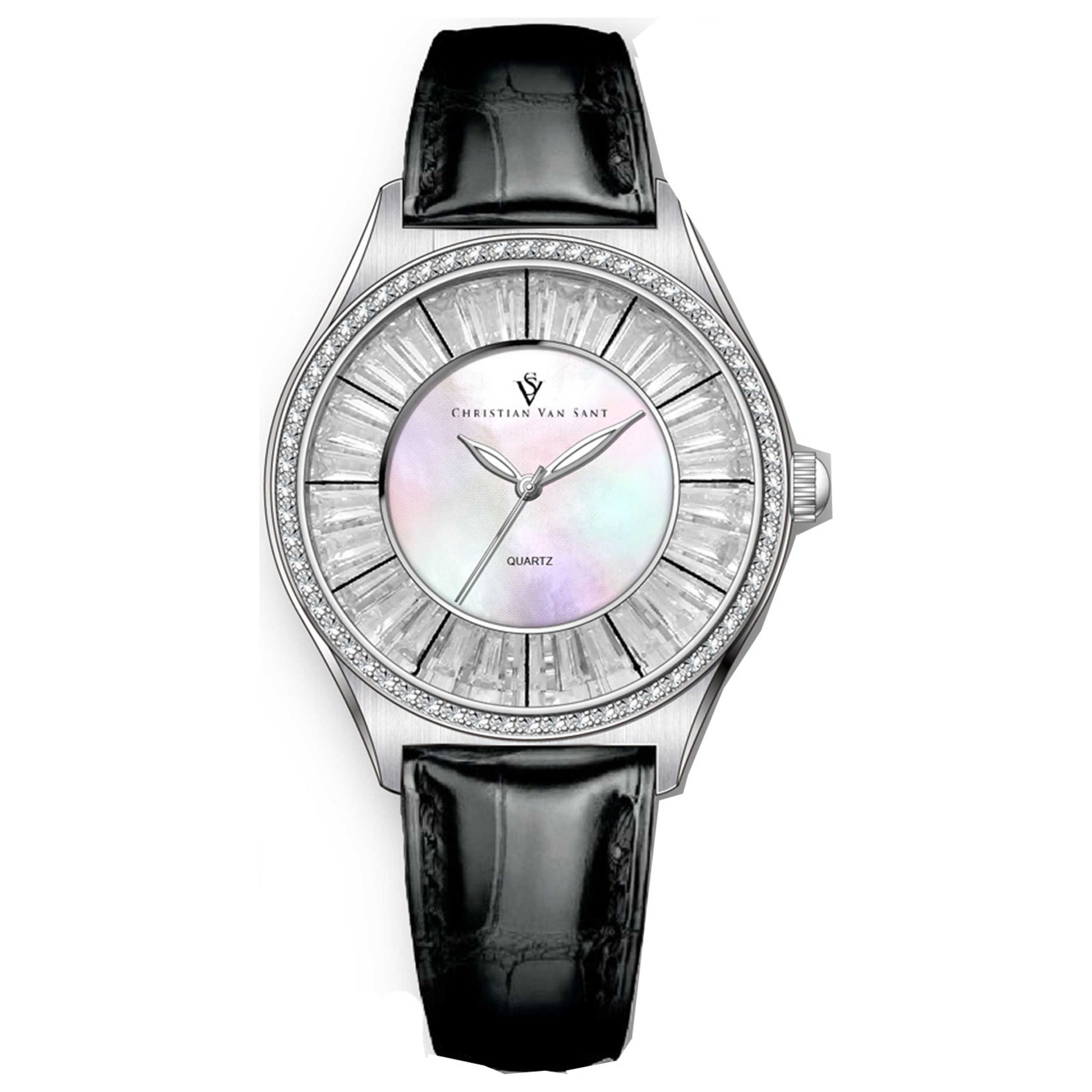 Front view of Christian Van Sant Luna Women's Quartz Watch CV3200