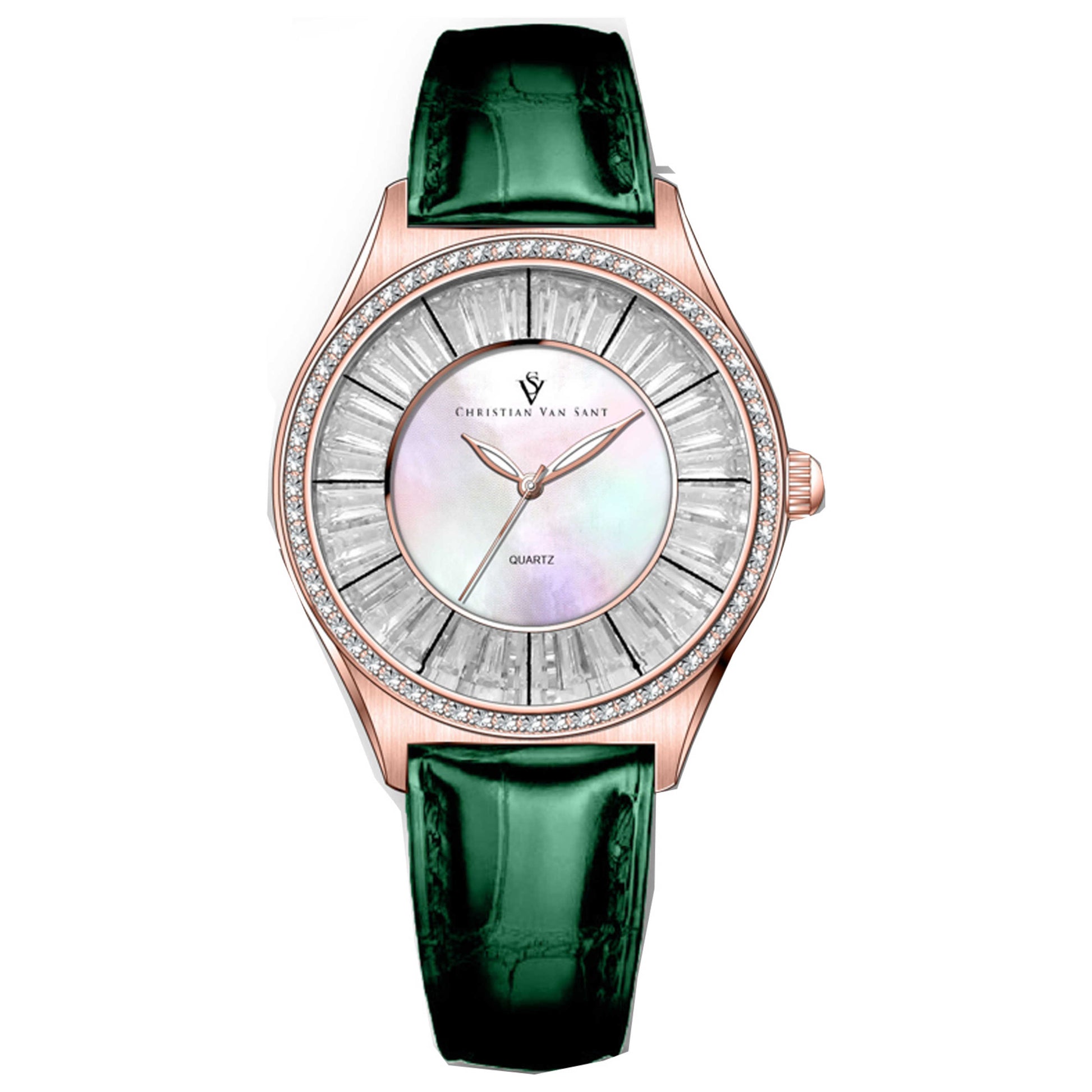 Front view of Christian Van Sant Luna Women's Quartz Watch CV3207