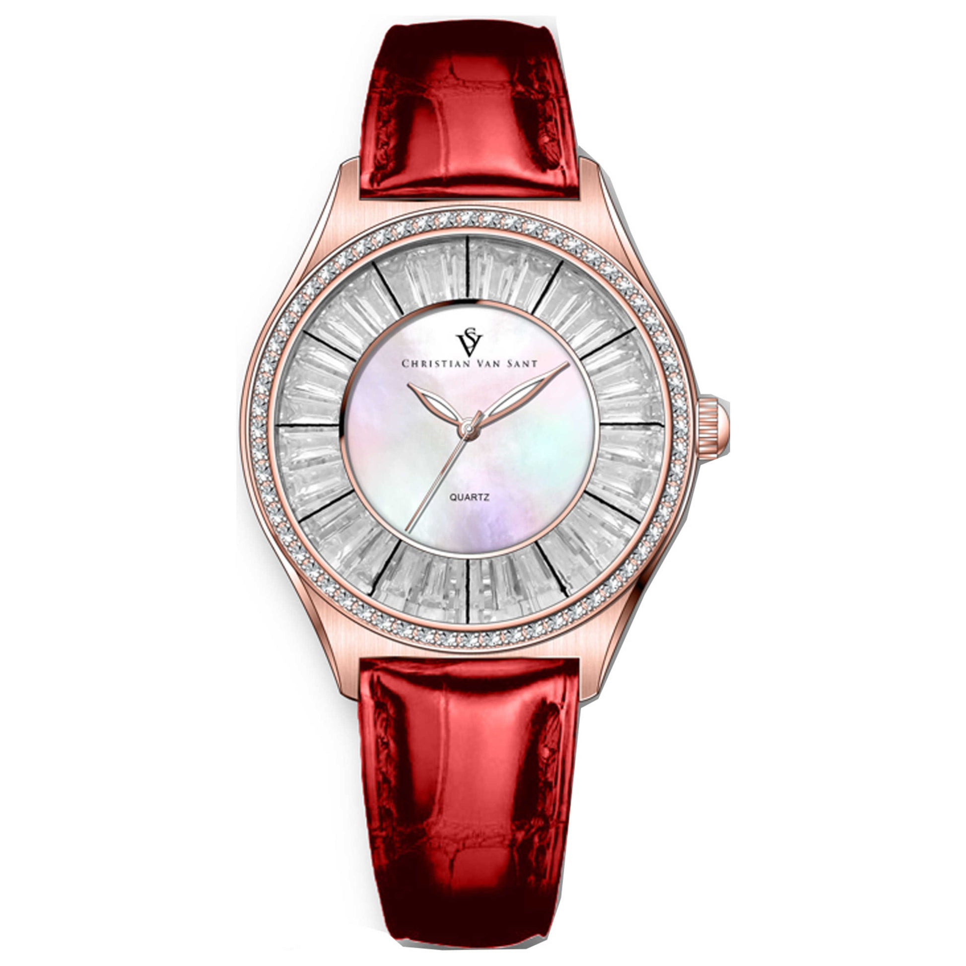 Front view of Christian Van Sant Luna Women's Quartz Watch CV3208