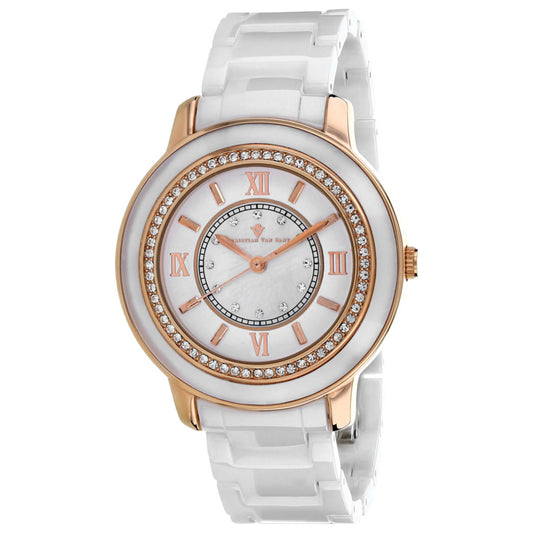 Front view of Christian Van Sant Clay Women's Quartz Watch CV3212