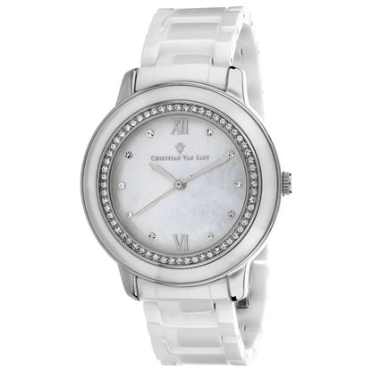 Front view of Christian Van Sant Clay Women's Quartz Watch CV3214