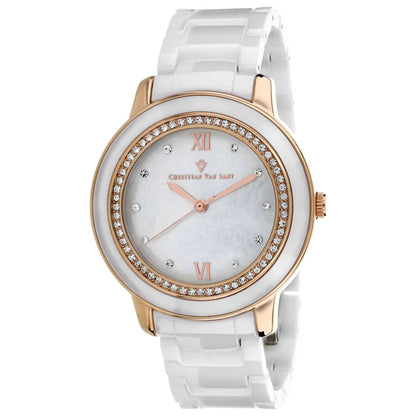 Front view of Christian Van Sant Clay Women's Quartz Watch CV3216