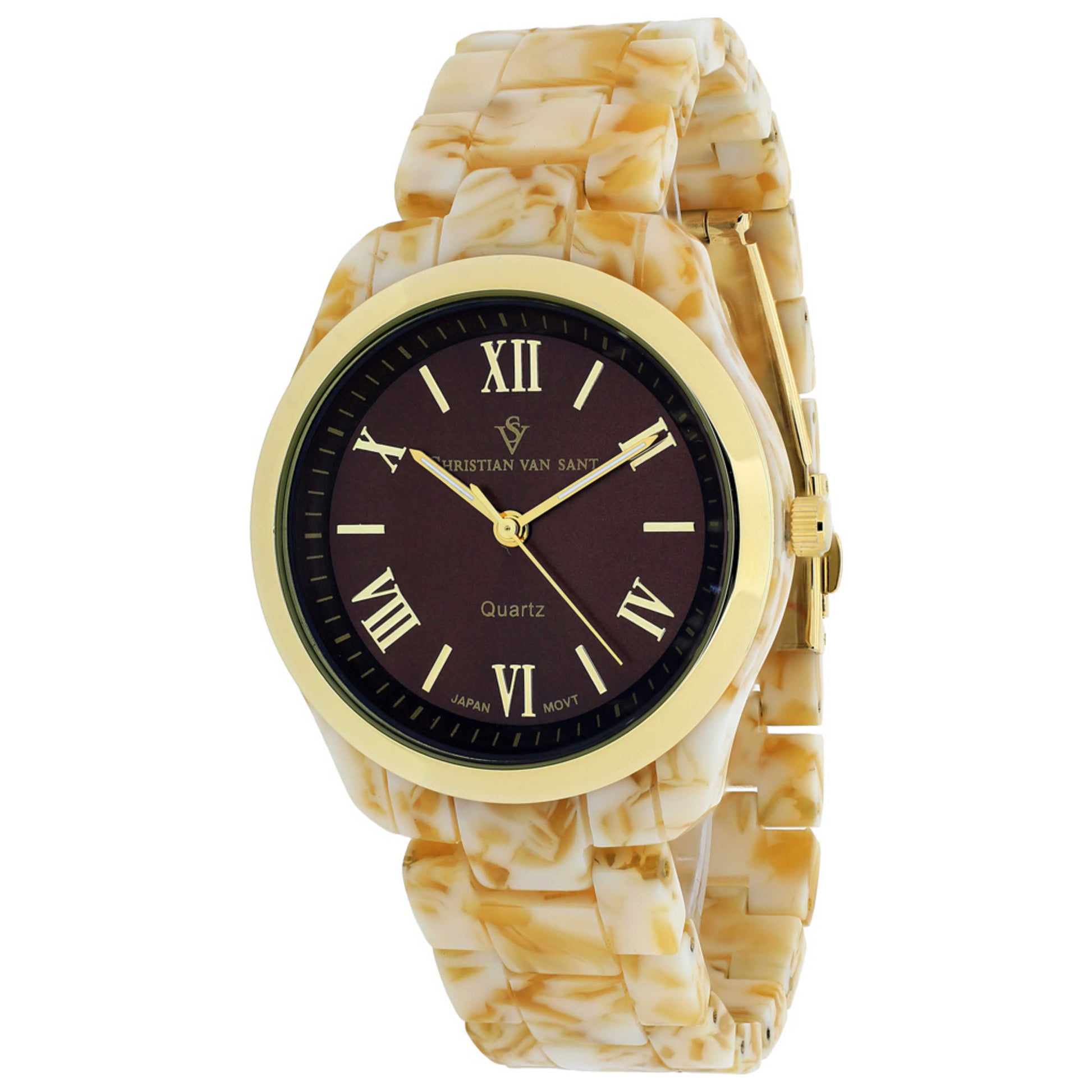 Front view of Christian Van Sant Granite Women's Quartz Watch CV3412
