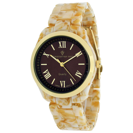 Front view of Christian Van Sant Granite Women's Quartz Watch CV3412